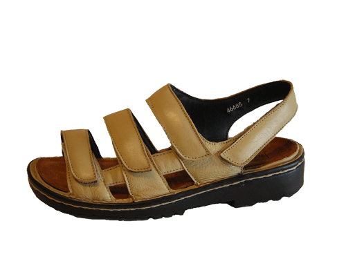 Sabatine-4VS Beige - Ladies comfort sandal with removable insole