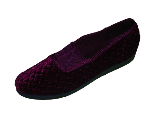 EUS Burgundy - Women's Slipper with a soft & stretchy instep