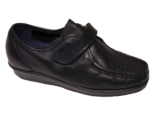 RLV Black - Ladies Leather upper walking shoe